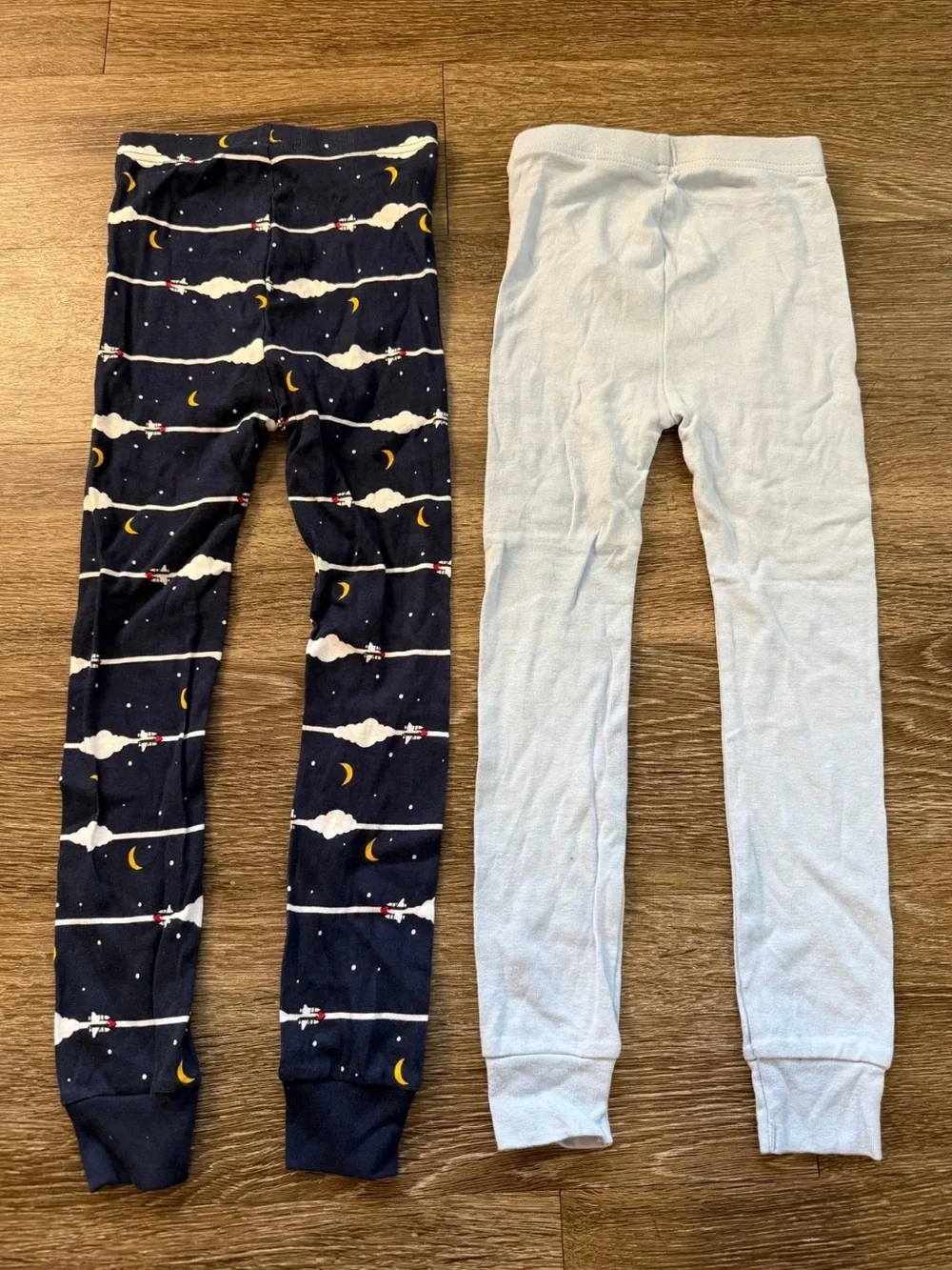 FINAL SALE Old Navy 100% Cotton PJ Pants 2-PACK Navy Clouds & Light Blue